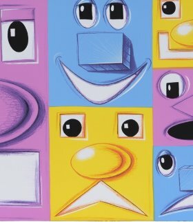 Horizontal Blockheads, 2016 - Kenny Scharf